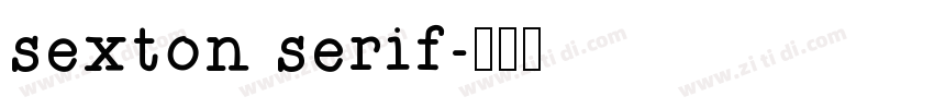 sexton serif字体转换